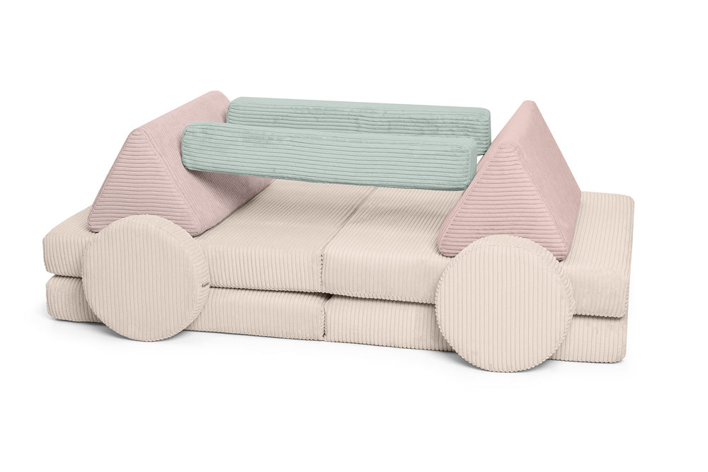 Shappy kinderbank in corduroy stof – lounge en speelmeubel