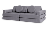 Shappy Play Sofa Ultra Plush Dark Grey