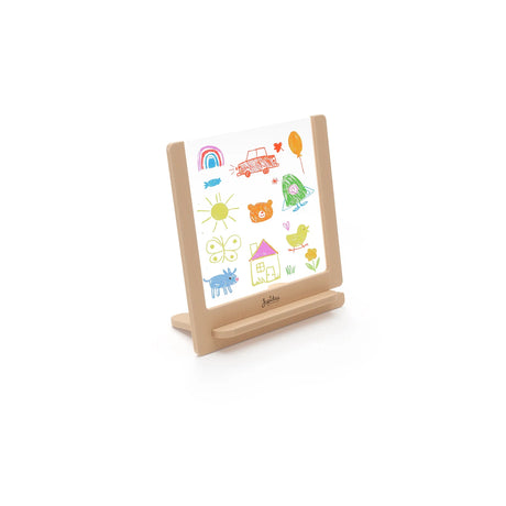 Jupiduu Artboard tekenbord van multiplex hout en plexiglas; minimalistisch design voor creatieve kids.